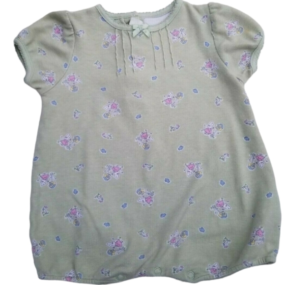 Vintage Other - 5/$23 Vintage Carter's Bodysuit Short-sleeve Green Baby Girls 6-9 months